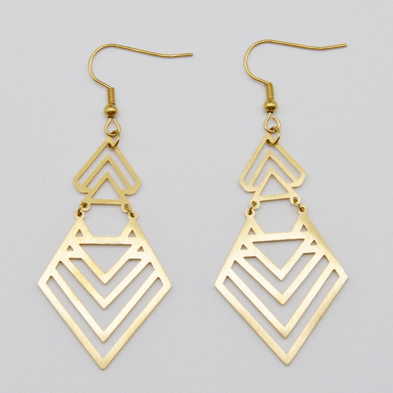 Stainless steel hollow earrings and Earrings rfbear1555