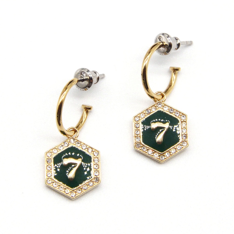 Fashion Jewelry, stainless steel jewelry, stainless steel earrings,Diamond earrings, rhinestones, Zircon rfbear0065